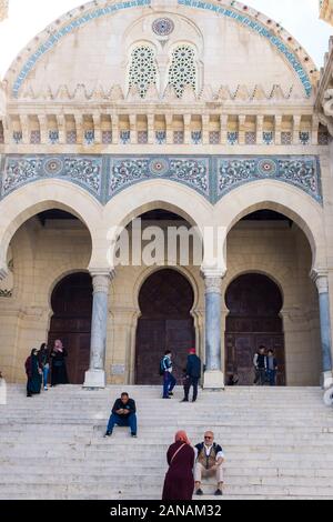 La Mosquée Ketchaoua se trouve sur le site de l'UNESCO de la Casbah d'Alger en Algérie. Banque D'Images