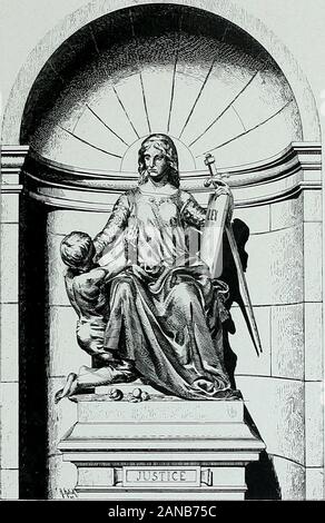 Le nouvel hôtel de ville de Paris, 1872-1900 . t avant d'avoir commencé les premières études. La com-mande fut attribuée à Elle Delaunay, que ses travaux décoratifsde rOpéra et du Conseil détat désignaient comme le plus dignehéritier de Paul Baudry ; il neut quun seul concurrent, Puvis deChavannes. La Commission de décoration de lHôtel de Ville avaitadopté, à lunanimité, comme idée inspiratrice, " la gloire deParis )i, en spécifiant que lescalier devait être delidée la synthèse, les trois Salons des sciences, des Arts, et des Lettres, enconstituant le développement, logique et harmonieux. Appel Banque D'Images