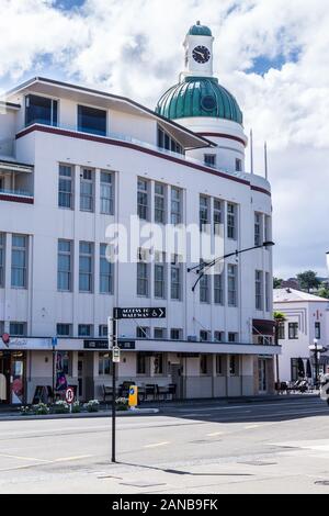 L'Art Déco T&G Bâtiment par Atkin & Mitchell, 1936, Napier, Hawke's Bay, île du Nord, Nouvelle-Zélande Banque D'Images