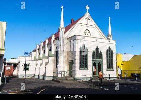 Sainte Trinité Église méthodiste, 1876, Clive Square, Napier, Hawke's Bay, île du Nord, Nouvelle-Zélande Banque D'Images