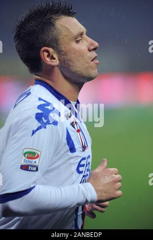 Milan, Italie, 24 octobre 2010, 'G.Meazza San Siro Stadium ', un championnat de football sérieux 2010/2011, FC Inter - UC Sampdoria : Antonio Cassano pendant le match Banque D'Images