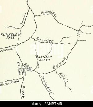 Le Rhin, sa vallée et de l'histoire . Ex en Rhaetikon vallées éloignées sources maintenant voler par theLandquart. Le Vorder Rhine est un almostfrom rivière longitudinal sa source jusqu'à la jonction avec l'Hinter Rhineat Reichenau. Sa vallée est délimité par la face sud de l'Rhaetic Rhinethegreat40,mur de montagne qui descend plus graduallynorthward dans les cantons d'Uri, Glaris et Saint-gall.La Todi, le sommet le plus élevé de cette gamme, est que la société feethigher 500 de l'Adula. Le Vbrder. /Vote abandonné d'eau présent partie supérieure des vallées du bassin de l'Vorder Rhinew Banque D'Images