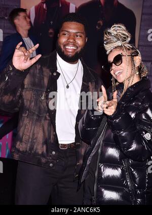 HOLLYWOOD, CA - le 14 janvier : Khalid (L) et quin'assister à la première de Columbia Pictures' 'Bad Boys pour la vie" au théâtre chinois de Grauman le 14 janvier 2020 à Hollywood, Californie. Banque D'Images