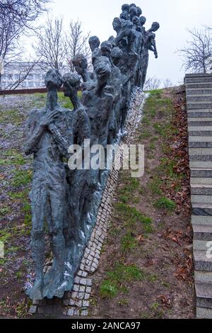 Minsk, Belarus - Décembre 14, 2019 : Yama ou le noyau est à l'holocauste juif Memorial, massacre de juifs tués par les Nazis à cet endroit en 1942, Minsk Banque D'Images