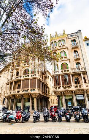 Cet appartement de style Art nouveau historique bâtiment peut Casasayas, Mallorca, Espagne Banque D'Images