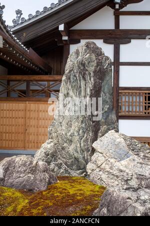 Éléments de conception à partir de sanctuaires shintoïstes et les temples bouddhistes à Kyoto, Japon Banque D'Images