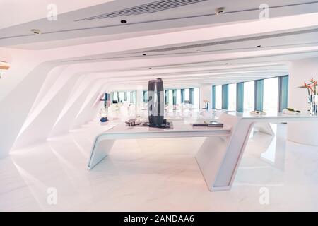 Une vue de l'intérieur du laboratoire de 5G à 31e étage de l'hôtel récemment ouvert Leeza SOHO à Beijing, Chine, 2 décembre 2019. La 5G est situé au laboratoire Banque D'Images