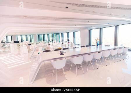 Une vue de l'intérieur du laboratoire de 5G à 31e étage de l'hôtel récemment ouvert Leeza SOHO à Beijing, Chine, 2 décembre 2019. La 5G est situé au laboratoire Banque D'Images