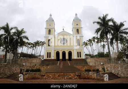Capitólio, Minas Gerais, Brésil, 28 Novembre 2019. Église Mère De São Sebastião Dans La Ville De Capitólio Banque D'Images