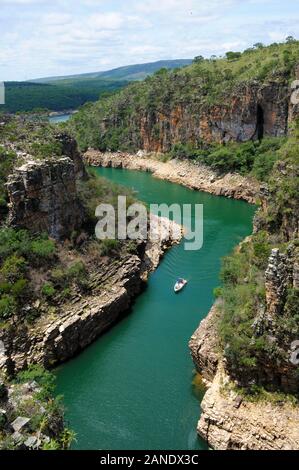 Capitólio, Minas Gerais, Brésil, 27 Novembre 2019. Belvédère des canyons, près de la ville de Capitólio dans l'état de Minas Gerais Banque D'Images