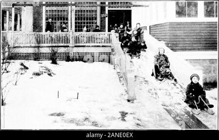 Soins et l'éducation des enfants infirmes aux États-Unis . Bâtiment principal. Le cabotage Banque D'Images