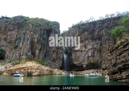 Capitol, Minas Gerais, Brésil, 26 Novembre 2019. Canyons Waterfall situé à Capitolio dans l'état de Minas Gerais. Banque D'Images