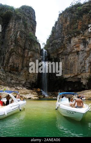 Capitol, Minas Gerais, Brésil, 26 Novembre 2019. Canyons Waterfall situé à Capitolio dans l'état de Minas Gerais. Banque D'Images