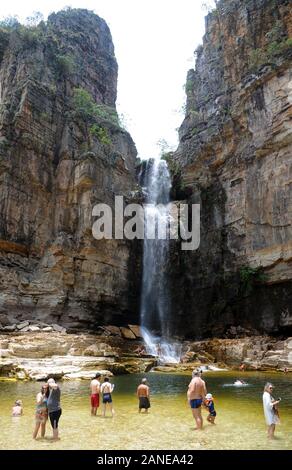 Capitol, Minas Gerais, Brésil, 26 Novembre 2019. Canyons Waterfall situé à Capitolio dans l'état de Minas Gerais. Banque D'Images