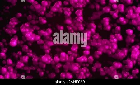 Texture générée par ordinateur à partir de bulles et de l'abrégé des particules. Arrière-plan de rendu 3D Banque D'Images