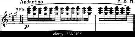 L'harmonie moderne, son explication et l'application . Ex. 300. ii !J E iTT I  % A.E.H.. ^^ ^ etc (1) .^ J m C.B. VPW f- de la fin de la mort et le jugement Strausss nous bouillonnent, idée de Beethoven donnée au début de ce chapitre,8jusqu'à nouvel élaboré. L'intention est tellement évident, qu'therubbing des différents plans est facilement pardonné. Dans Islamey Balakireff,a deux volets de son exécution dans l'samedirecMon, avec un déménagement plus lentement que les autres. Thisconstitutes l'un des effets les plus pittoresques dans le pianoforte pangouvernementale de la littérature. Méthodes horizontales 187 Ex. 301. Tranquille Moderato Banque D'Images