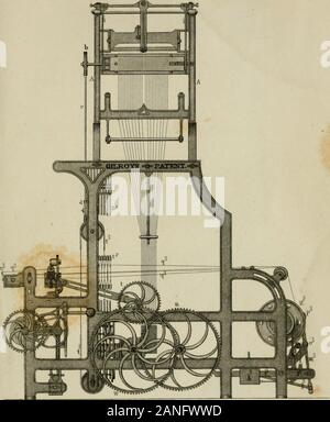 L'art du tissage à la main, et par le pouvoir, avec un compte d'introduction de sa montée et de progrès dans les temps anciens et modernes . -Un-ja| :^, : ng232.. i. Fig:233. Banque D'Images