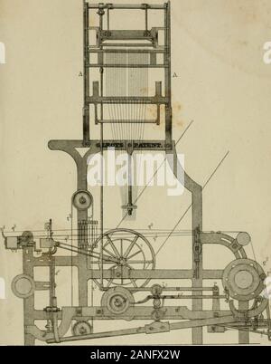 L'art du tissage à la main, et par le pouvoir, avec un compte d'introduction de sa montée et de progrès dans les temps anciens et modernes . ftg-.^ai.. -Un-ja| :^, : ng232. Banque D'Images