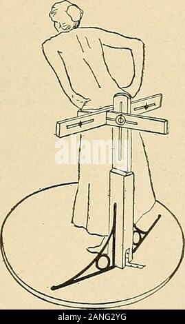 Courbure latérale de la colonne vertébrale et des épaules . Banque D'Images