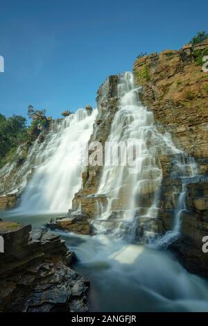 Tirathgarh Cascade, à l'intérieur de Kanger valley Ghat, Jagdalpur, bastar, Chhattisgarh, Inde Banque D'Images