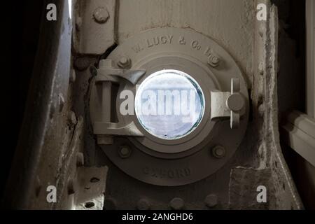 BRISTOL, UK - 8 avril 2019. Intérieur sur le SS Great Britain est un bateau musée et ancien bateau à vapeur, passager terminé 1845, conçu par Isambard Ki Banque D'Images