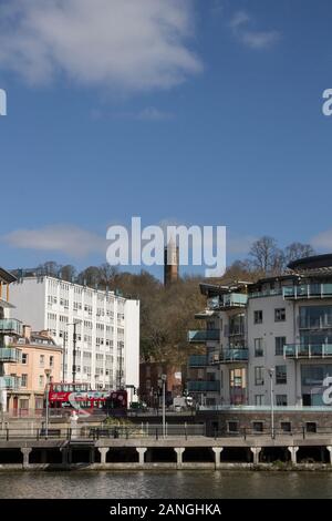 BRISTOL, ROYAUME-UNI - 8 AVRIL 2019. Cabot Tower un bâtiment classé de catégorie II construit dans les années 1890, situé dans un parc public sur Brandon Hill Banque D'Images