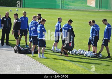 Trainingscamp de deuxième ligue de football club karlsruher sc, KSC Zweitligist Banque D'Images