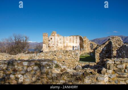 Basilique Saint Achilios, Αχιλλείου Βασιλική Αγίου, Agios Achilios, Florina, Grèce Banque D'Images