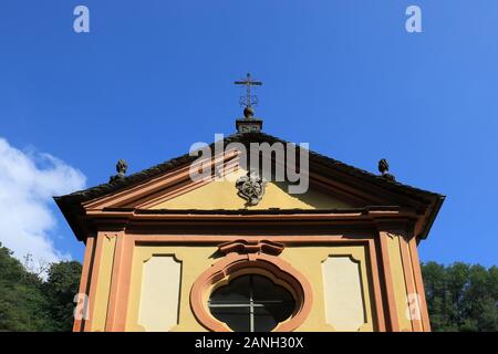 Chappel de Santa Maria Addolorata à Sacro Monte au-dessus du village de Brissago, Suisse Banque D'Images