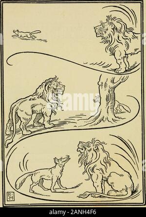 Les fables d'Ésope, sélectionné, dit à nouveau et leur histoire remonte . Banque D'Images