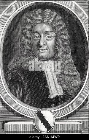 JOHN Radcliffe (1650-1714) Physicien anglais, universitaire et homme politique Banque D'Images