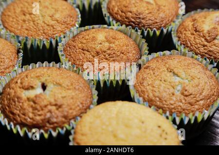 délicieux muffins frais appétissants sans crème Banque D'Images