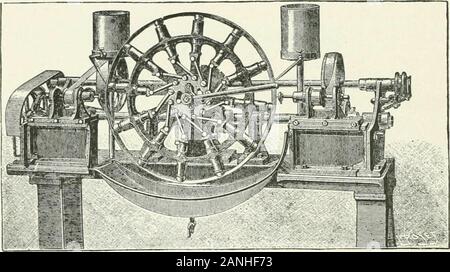 Les merveilles de mechanismA moderne résumé des progrès récents en mécanique, physique et sciences de l'ingénieur . sont faites soit de certains ou de l'hickory steelrolled bar jusqu'à la maigreur et portées à une courbe byrunning entre rouleaux rainurés. Les extrémités sont sometimesunited par brasage, mais la dernière et meilleure méthode iselectric la soudure. Ce qui unit les extrémités si parfaitement que le lieu de jonction est perdu pour être par la suite le bureau-servable. La machine utilisée plutôt endstogether la foule, tandis qu'un courant électrique chauffe les pièces à awelding la température. Une plus ingénieux a macliine Banque D'Images