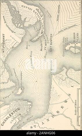 Réminiscences de forts Sumter et Moultrie en 1860-'61 . vePreparations.- L'évolution de l'armoire.-Meades défection.-Anecdote de gouverneur Pickens. - Batterie à Cummings Point.-Les familles des soldats enlevés.-une lettre de menaces. ConfederateVisitors-le Fort. - Organisation de la Confederate gouvernement 107 CHAPITRE IX. La crise actuelle. Caroline du Sud les griefs.-l'investiture du président Lincoln.-détermination à renforcer Sumter.-Une proposition audacieuse.-l'Shannon.-nouvelles batteries rebelles démasqués.-Noticeof 123 Bombardement formelle CHAPITRE X. LE BOMBARDEMENT. Le premier coup.-canons défectueux.-John Banque D'Images