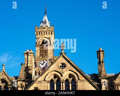 Le ft 200 en style toscan à tour campanile Bradford City Hall Bradford West Yorkshire Angleterre Banque D'Images