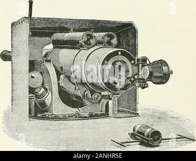 Les merveilles de mechanismA moderne résumé des progrès récents en mécanique, physique et sciences de l'ingénieur . bloc est fixé en place bywhat est appelé l'interruption d'une vis, d'avoir autre linesof Ijlanks et threads. Par cette entente, au lieu ofhaving à visser dans le bloc de culasse avec de nombreux tours,il peut être basculé à droite dans la ])dentelle, et bien fixée withone dixième de tour. L'arrangement de l'threadsin le bloc est tel que de distribuer la souche autant possible la sha conique])e du bloc est considéré comme veryadvantageous, comme lui permettant d'être directement articulée, où Banque D'Images