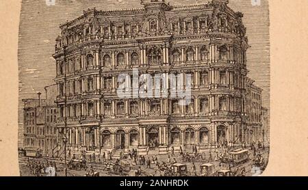 New York par la lumière du soleil et gaslight : une œuvre descriptive de la grande métropole américaine ; sa vie haute et basse ; ses splendeurs et misères ; sa virtu . TRIBUNE BÂTIMENT. t HAUTEUR DE BÂTIMENTS remarquables. 49 ont fait place à l'usine, de haute Brewsters. eightyfeet Il est douteux que les nouveaux bâtiments jusqu'willsurpass ville de hauteur la nouvelle cathédrale catholique romaine,qui est de cent quarante-cinq pieds de haut du toit. Afin de montrer l'avancement vers le haut dans la croissance de New York au cours des dix dernières années, de construction-ings comme la Cinquième Avenue Hotel, Grand Opera House,. Claflins Warehou Banque D'Images