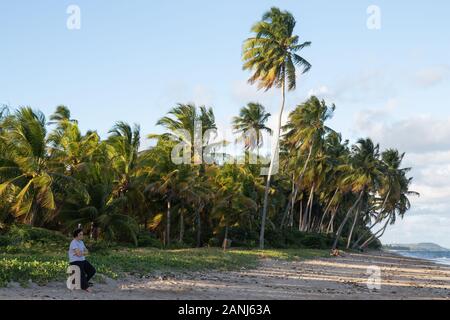 Port de perte / Alagoas / Brésil. 29 novembre, 2019. Vue sur Porto de Pedras ville et Patacho beach en début d'été. Banque D'Images