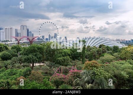 Jardins près de la baie, Singapour Banque D'Images