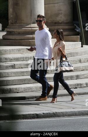 Strictly Come Dancing couple Janette Manrara Škorjanec et Aljaž, représenté à Londres, Angleterre le 1 septembre 2016. Banque D'Images