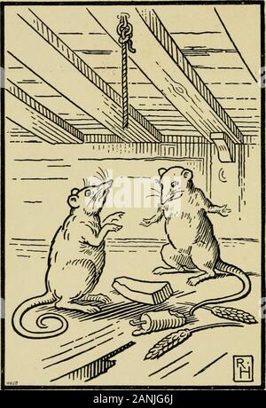 Les fables d'Ésope, sélectionné, dit à nouveau et leur histoire remonte . Banque D'Images