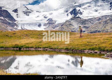 Forni glacier - S. Caterina - (IL) Banque D'Images