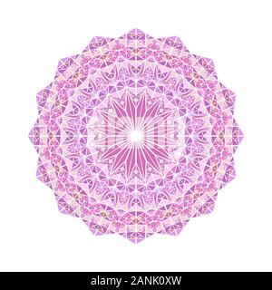 Triangle coloré géométrique orné ornement mandala - tour polygonale abstract vector élément design Illustration de Vecteur