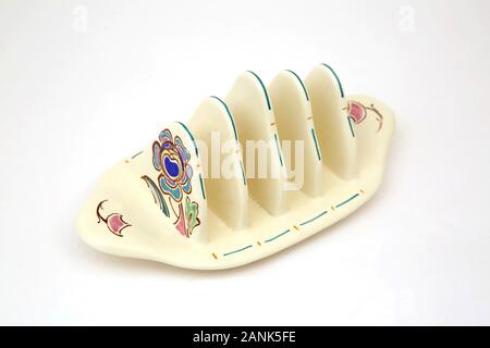 Vintage Art Deco Rack Toast Poterie Honiton Banque D'Images