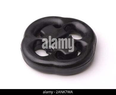 Ligne d'échappement de voiture hanger isolated on white Banque D'Images