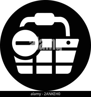 Bien organisé et totalement modifiable Déposer panier icône vecteur, supprimer de votre panier pour toute utilisation comme support d'impression, le web, les images, l'utilisation commerciale o Illustration de Vecteur
