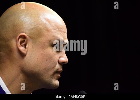 Janvier 17, 2020 New Orleans, LA.(Photo d'archives) LSU Tigers Baylor embauché coordonnateur défensif Dave Aranda comme son nouvel entraîneur-chef jeudi, trois jours après les Tigres ont terminé leur championnat national invaincu.Aranda, un entraîneur en chef pour la première fois, prend un grand programme 12 en bien meilleur état qu'il était quand il n'y a Matt Rhule il y a plus de trois ans, photographié ici en 2020 pour le Championnat National Collège Journée des médias le 11 janvier 2020, à New Orleans, LA. (Photographe complète absolue & Company Crédit : Jose Marin/MarinMedia.org/Cal Sport Media) (HOLLYWOOD, VIE Banque D'Images