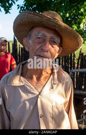 Agriculteur. El cayuco, Pinar del Río, Cuba. Banque D'Images