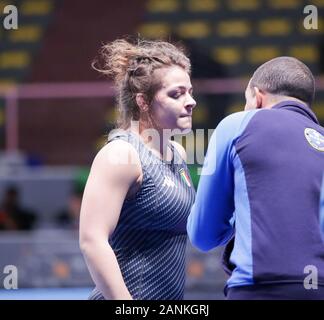 Rome, Italie, 17 janvier 2020, enrica rinaldi (Italie) catégorie ww 72 kg pendant 1° Tournoi International de la série Classement - Jour3 - Lutte - Crédit : LPS/Luigi Mariani/Alamy Live News Banque D'Images