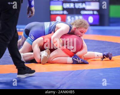 Rome, Italie. 17 Jan, 2020. whitney conder (usa) catégorie ww 50 kg pendant 1Â° Tournoi International de la série Classement - Jour3, lutte à Rome, Italie, le 17 janvier 2020 : Crédit Photo Agency indépendante/Alamy Live News Banque D'Images